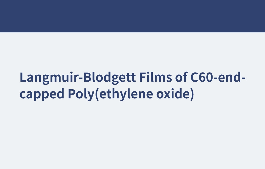 Films Langmuir-Blodgett de poly (oxyde d'éthylène) à extrémité C60