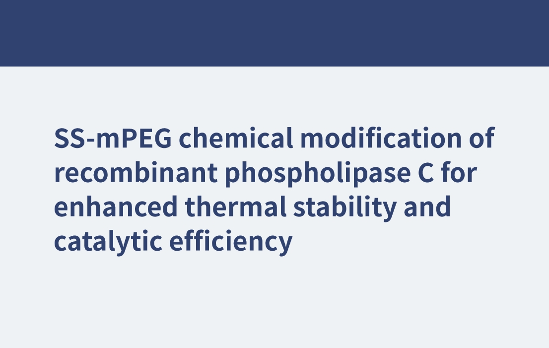 Modification chimique SS-mPEG de la phospholipase C recombinante pour une stabilité thermique et une efficacité catalytique améliorées