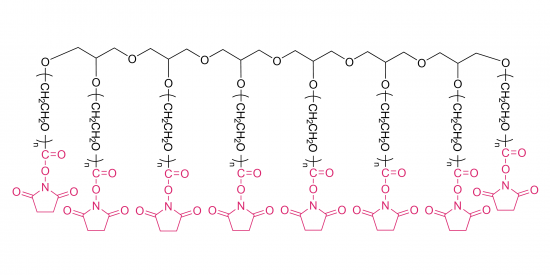  8 bras Poly (éthylène  glycol) succinimidyle carbonate (HG) 
