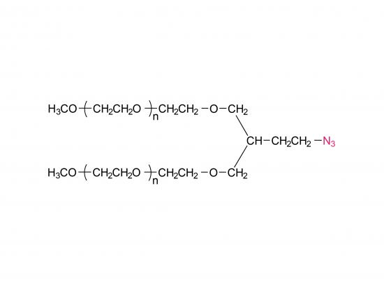 Méthoxypoly (éthylène glycol) azide à 2 bras (PT02)