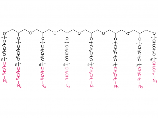  8 bras Poly (éthylène  glycol) azide (HG) [8 bras PEG-N3 (HG)]  