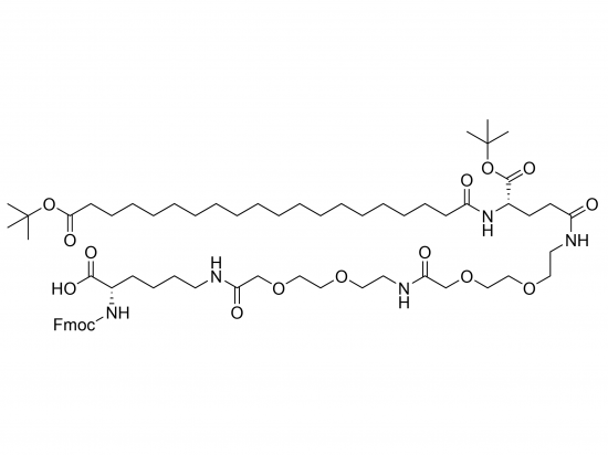 Fmoc-Lys (tBuO-Ara-Glu (AEEA-AEEA) -OtBu) -OH