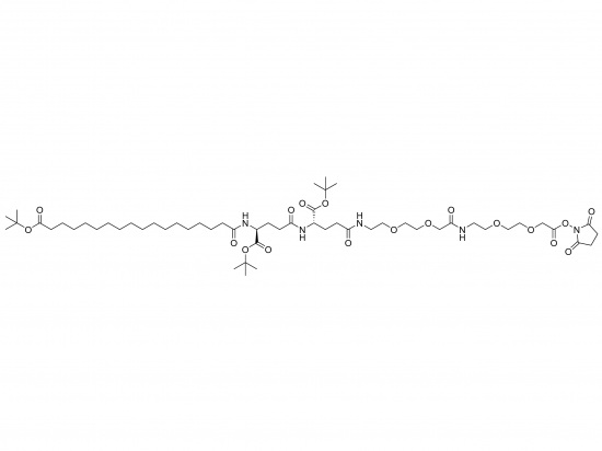 tBuO-Ste-Glu(OtBu)-Glu(AEEA-AEEA-OSu)-OtBu