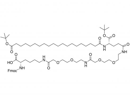 Fmoc-Lys (tBuO-Ara-Glu (AEEA-AEEA) -OtBu) -OH