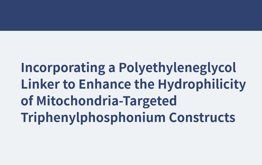 Incorporation d'un lieur polyéthylèneglycol pour améliorer l'hydrophilie des constructions de triphénylphosphonium ciblées sur les mitochondries