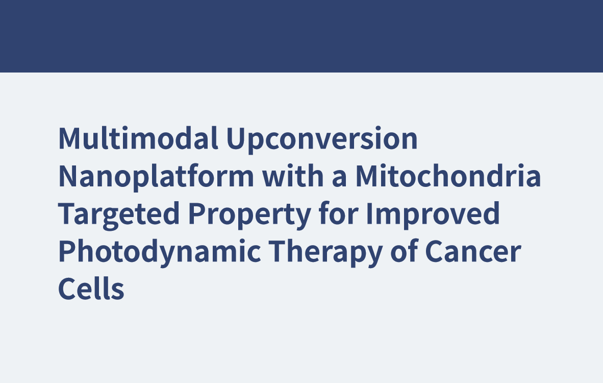 Nanoplate-forme de conversion ascendante multimodale avec une propriété ciblée sur les mitochondries pour une thérapie photodynamique améliorée des cellules cancéreuses