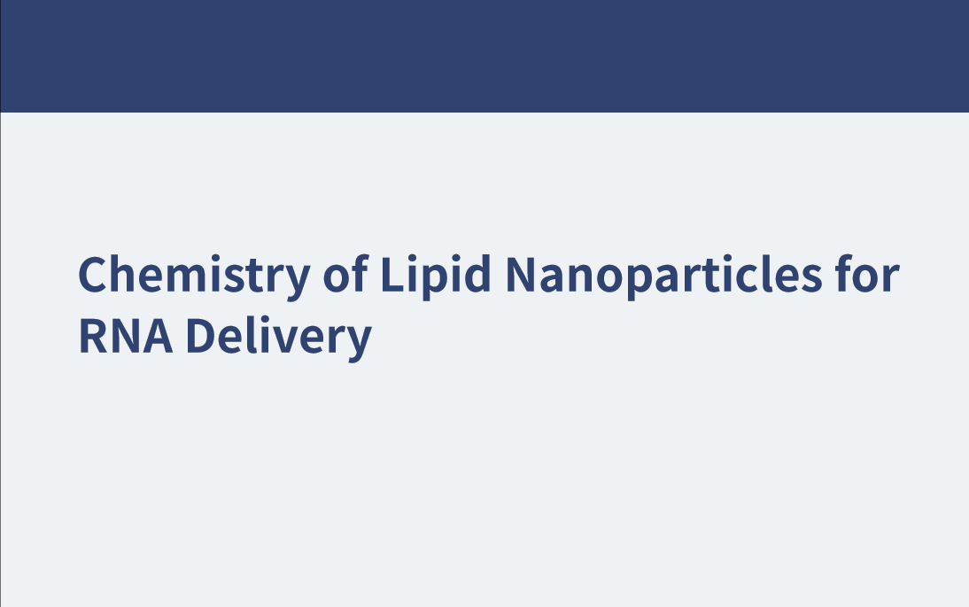 Chimie des nanoparticules lipidiques pour l'administration d'ARN