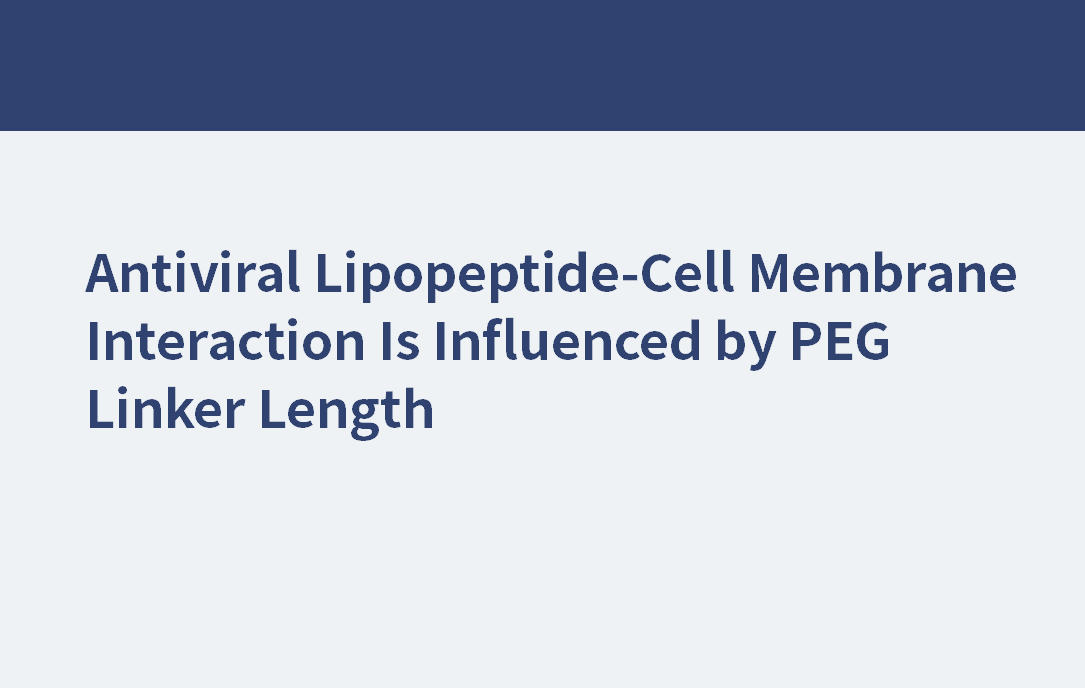 PEG24 | Interaction entre les lipopeptides antiviraux et la membrane cellulaire influencée par la longueur du lieur PEG